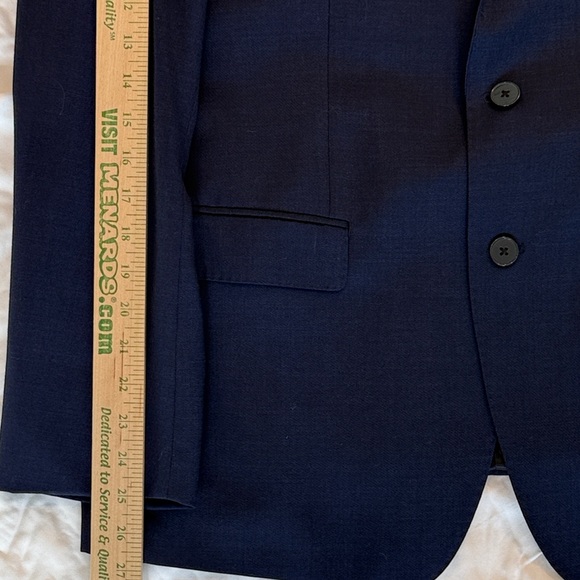Calvin Klein Men’s Navy Wool Stretch Blazer Sport Coat Size 44R - Picture 6 of 9